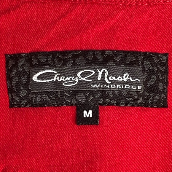 Cheryl Nash Windridge Jacket Women’s Zip Front Red Medium M - Picture 5 of 14